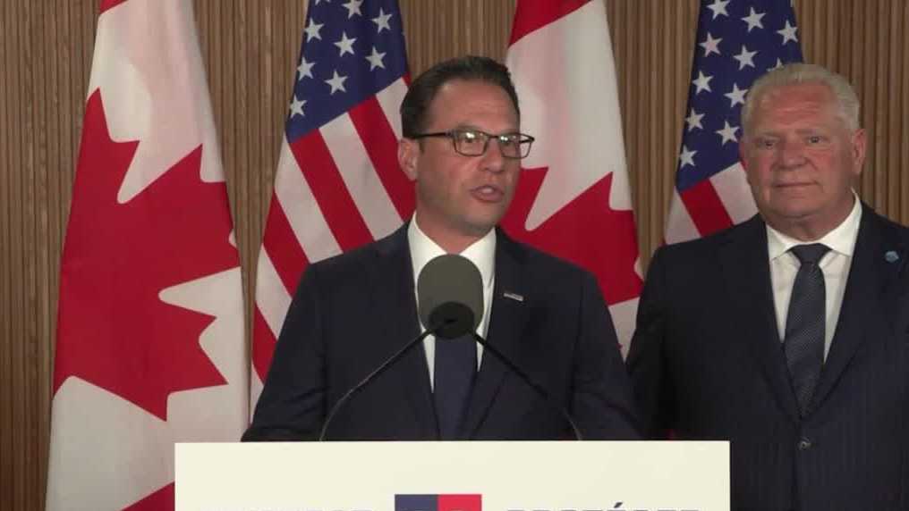 Gov. Shapiro traveled to Canada to sign a memorandum of understanding with Ontario Premier Doug Ford