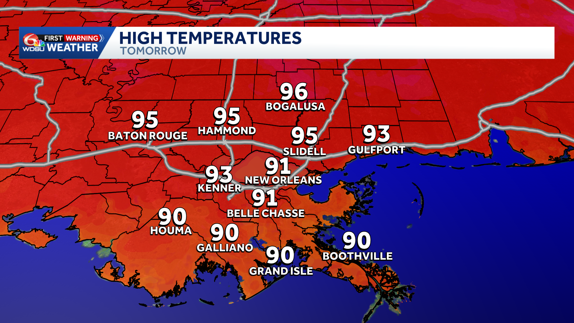 Good chance of storms for southeast Louisiana for the rest of the week ...
