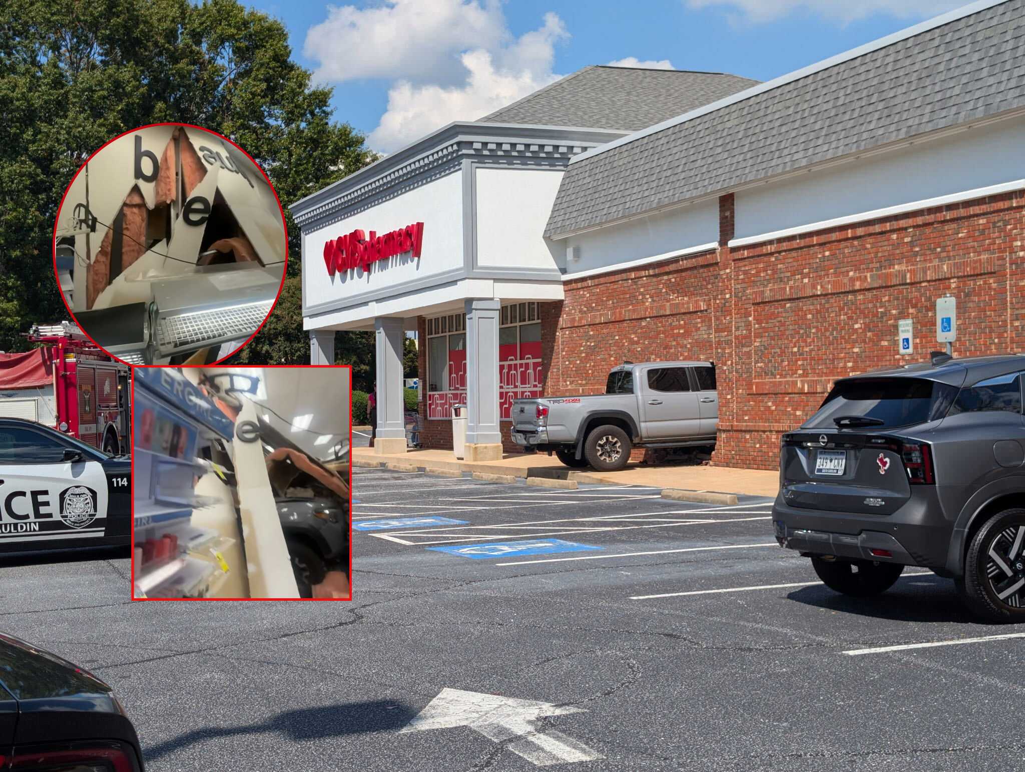 Truck crashes into South Carolina CVS; one person taken to the hospital (VIDEO)