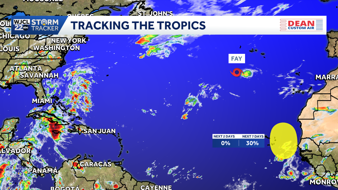 Tropical Storm Fay weakening as NHC eyes new area of interest in the ...