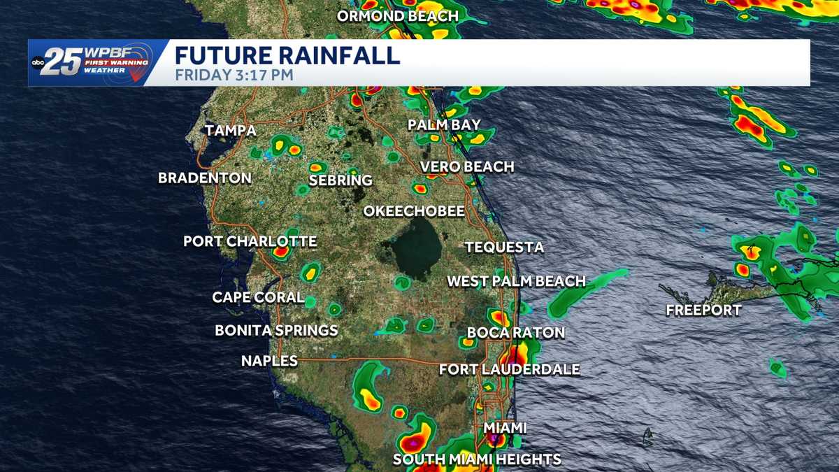 Widespread downpours possible in South Florida as tropical moisture builds this weekend