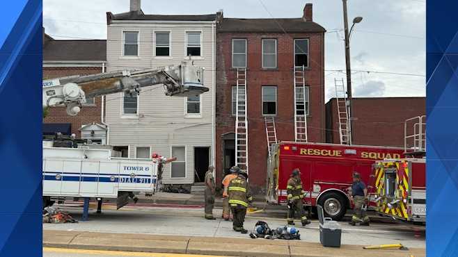 Buildings damaged after 3-alarm fire breaks out in Fayette County