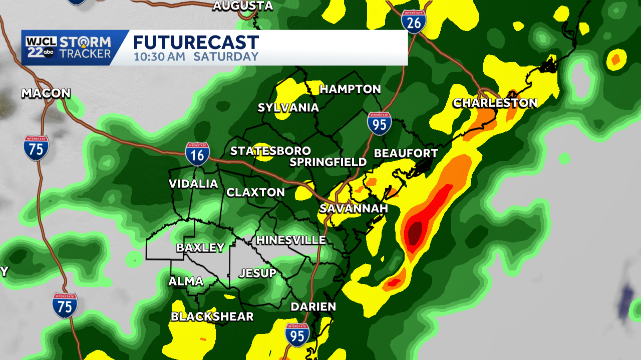 A rainy start to the weekend for Southeast Georgia and the Lowcountry