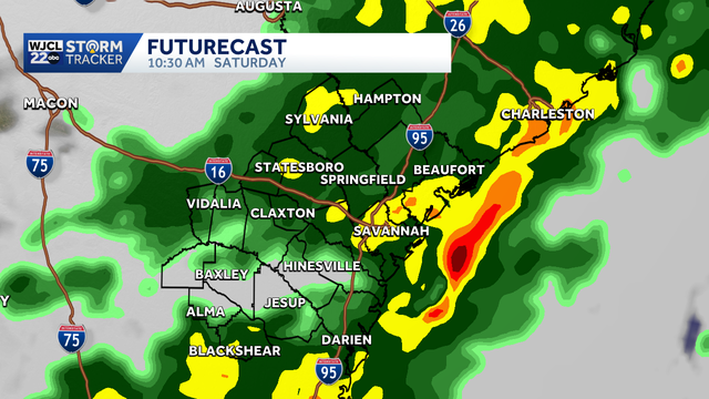 A rainy start to the weekend for Southeast Georgia and the Lowcountry