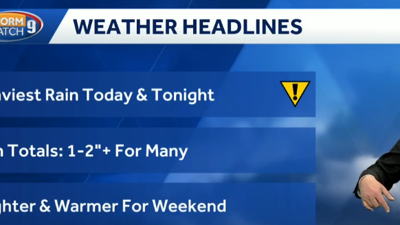 NH forecast video: Heavy rain today; commutes could be impacted