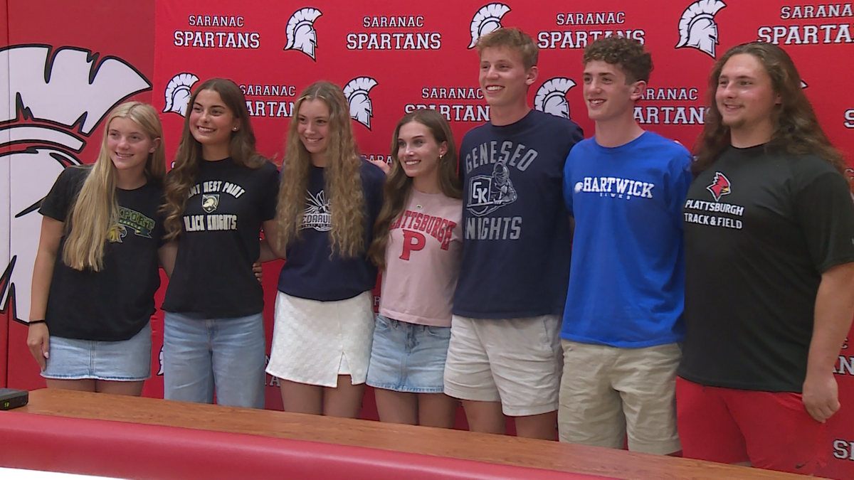 16 student-athletes from Saranac High School sign national letters of intent to college sports