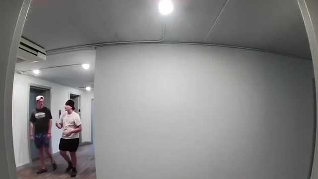 Middletown police search for 3 men who were caught on video banging on apartment doors