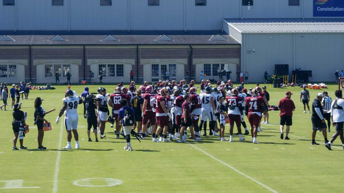 Photos: Highlights from the Ravens joint practice with the Commanders
