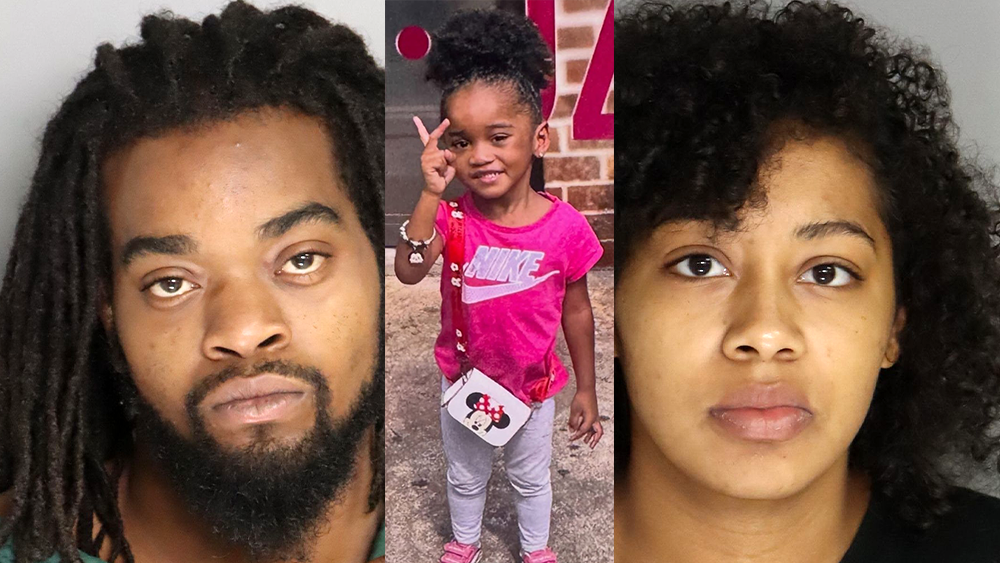 South Carolina parents arrested for murder as search continues for missing 4-year-old girl