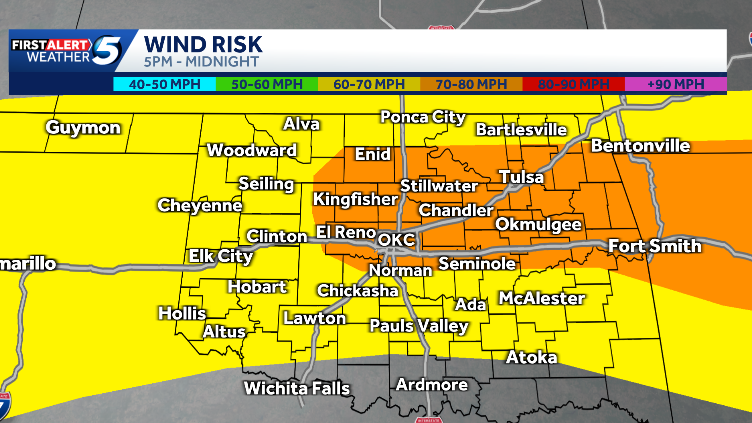 Severe thunderstorm watch issued for much of Oklahoma Saturday - KOCO