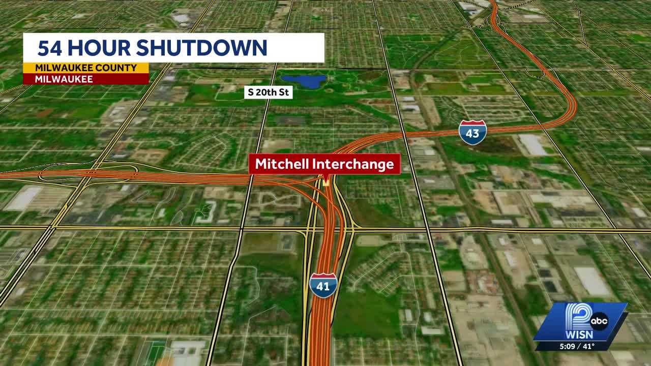 WISDOT announces 54-hour closure for Mitchell Interchange project