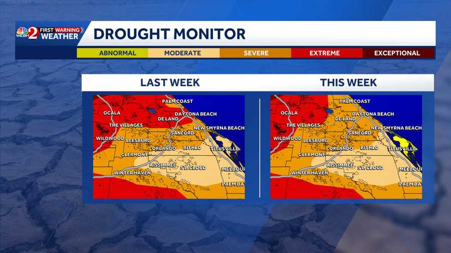 Central Florida drought conditions show slight improvement