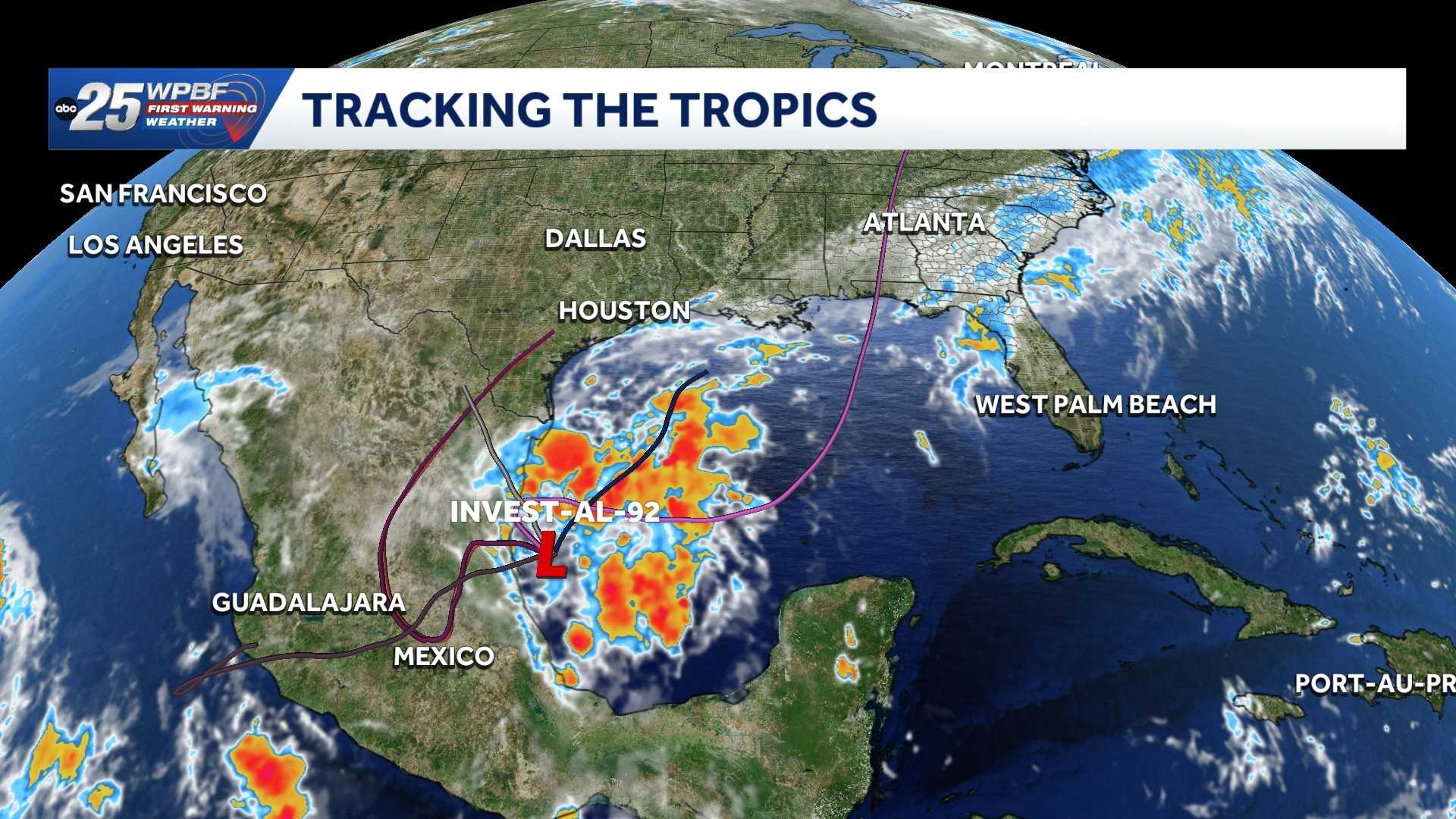 Southwestern Gulf system could strengthen by midweek