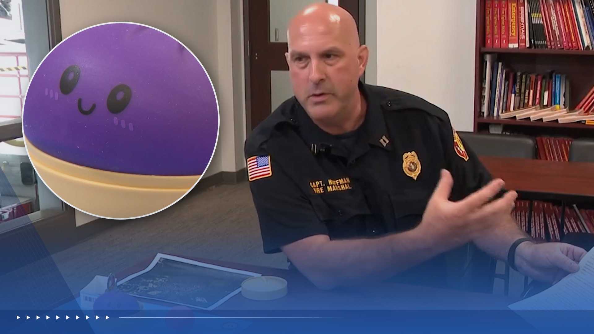 Counterfeit squishy toy helped fuel Pennsylvania row home fire, fire marshal says