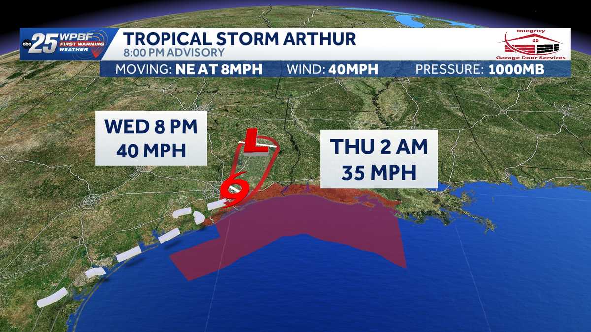 Tropical Storm Arthur forms, bringing life-threatening flooding to parts of the southeast US