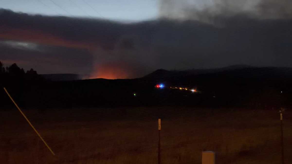 Эвакуация из-за лесного пожара в округе Сан-Мигель