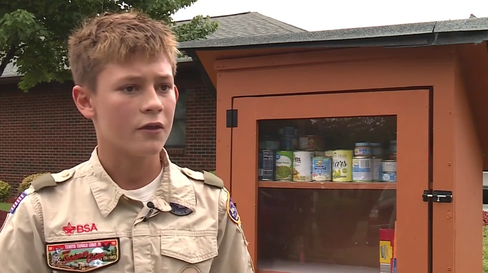 One Triad Eagle Scout is fighting food insecurity with blessing boxes