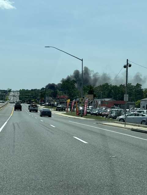 pulaski highway closed in rosedale after fire breaks out at tire center