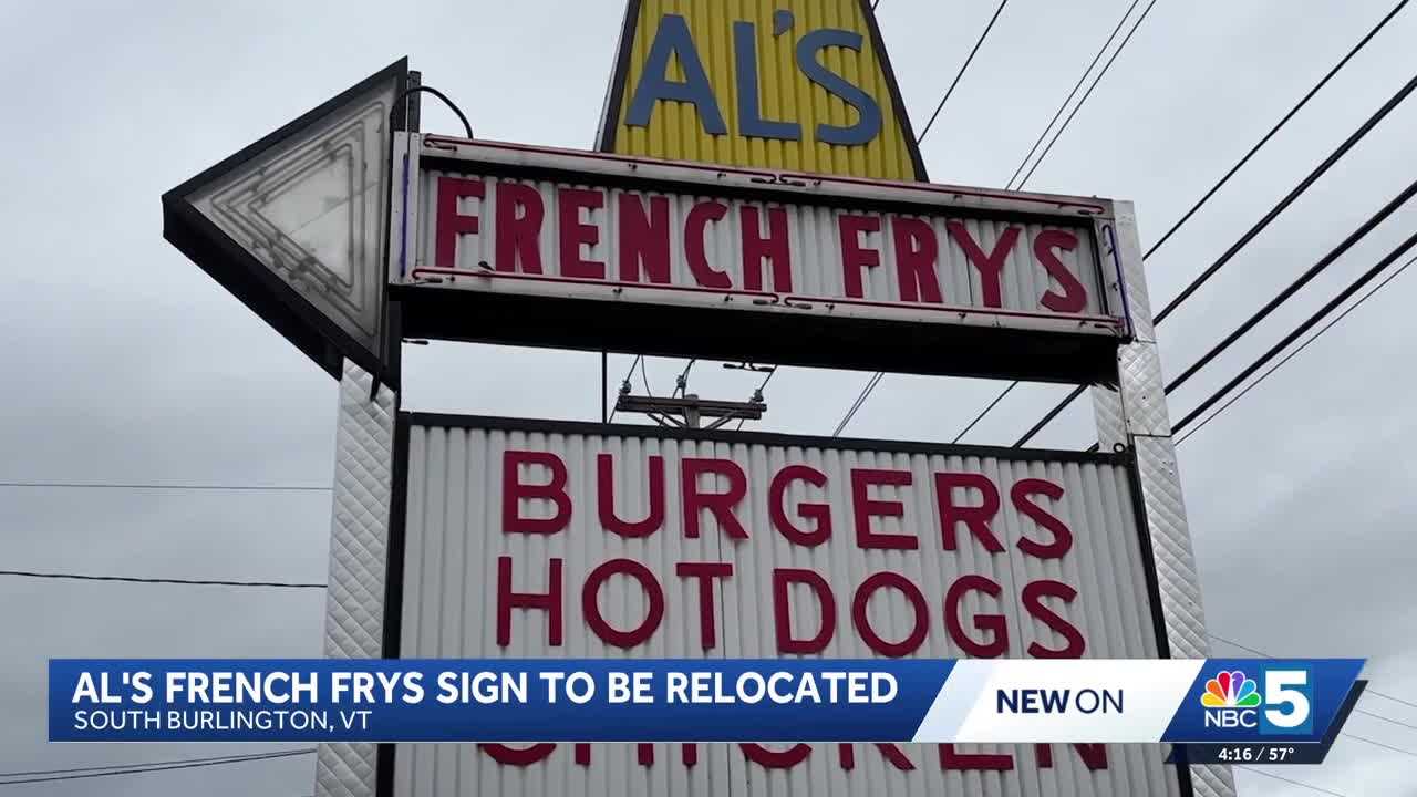 mynbc5.com - Charlotte Hancox - South Burlington construction project to improve traffic flow, replace Al's French Frys sign
