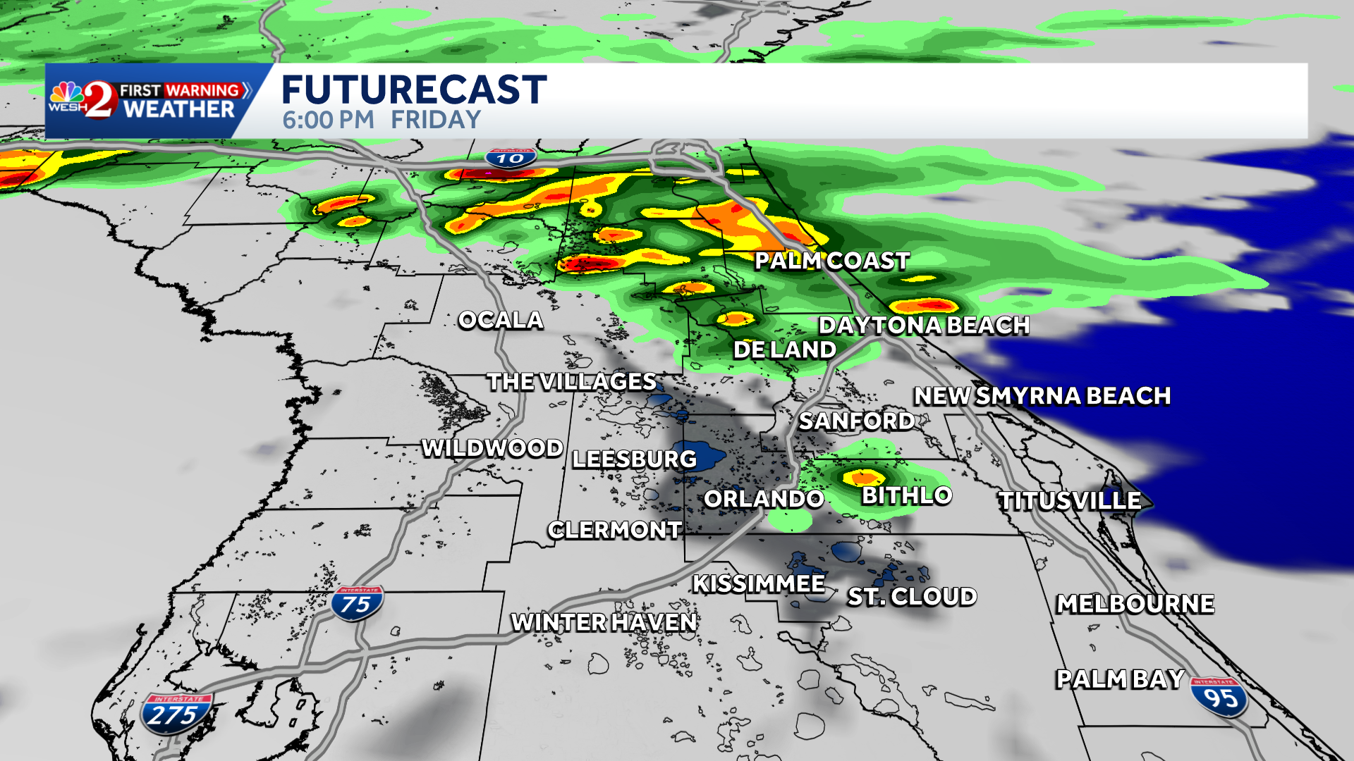 Damaging wind, hail possible this afternoon across Central Florida | Timing: