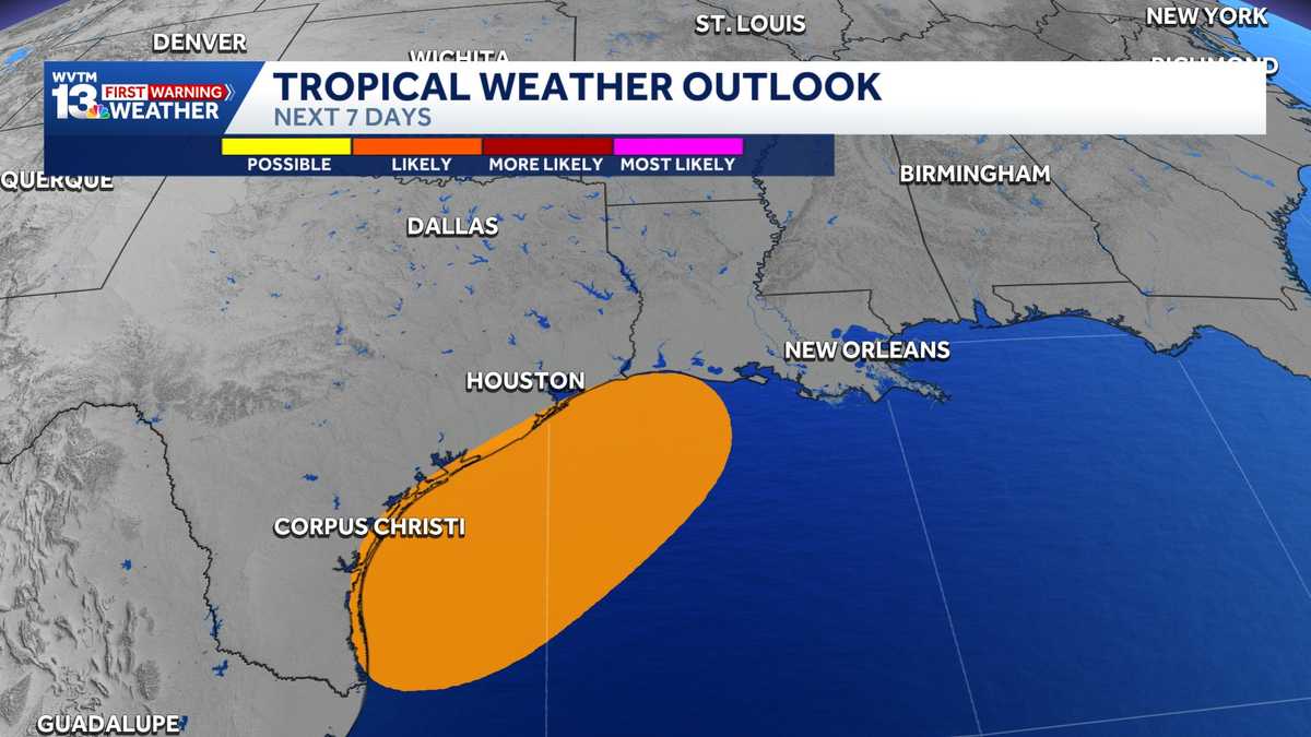 NHC watches Invest 90-L as storms loom for Central Alabama