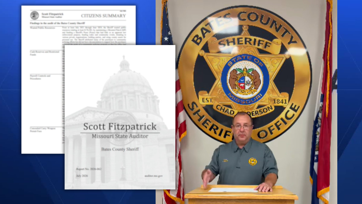 Missouri auditor accuses Bates County sheriff of 'wasteful spending' | Sheriff 'strongly disagrees'