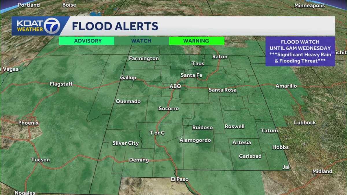 Flood watch issued for all of New Mexico as Hurricane Polo brings impacts to the state