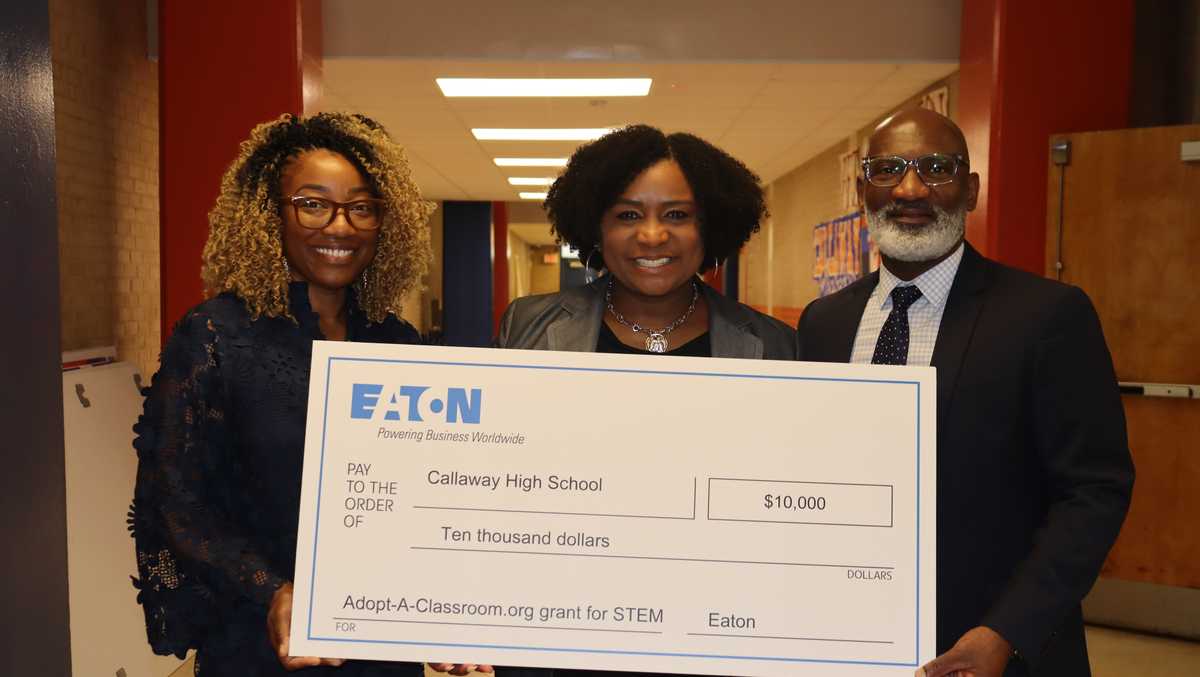 Callaway High School gets a surprise $10,000 donation to support STEM education