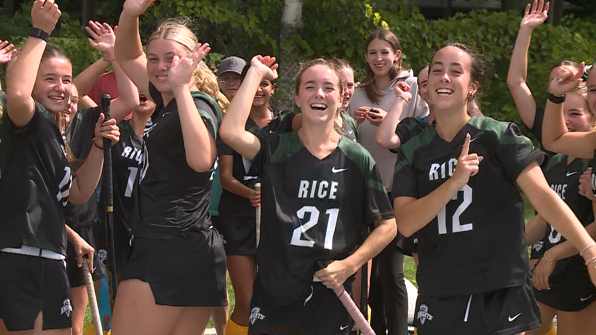 Rice field hockey extends winning streak, blanks Champlain Valley 7-0