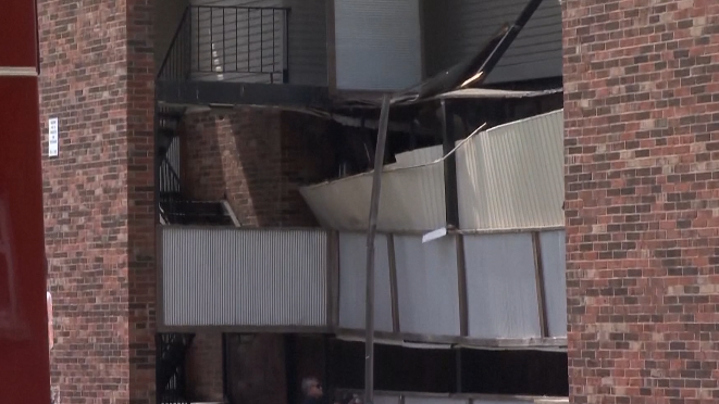 More than a dozen displaced after partial apartment collapse in Lexington
