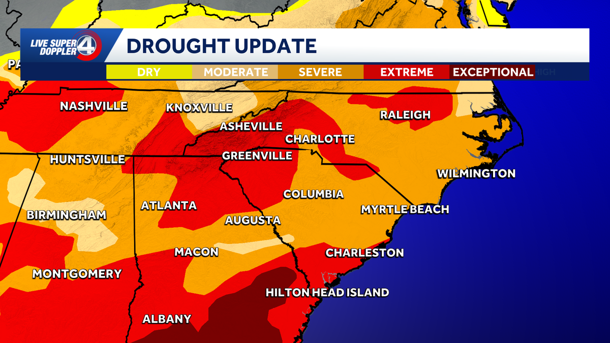 How much rain is needed to end the drought in the Carolinas? - WYFF