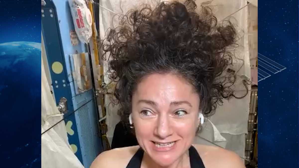 Curls in space: Maine's Jessica Meir addresses unique challenge at the ISS