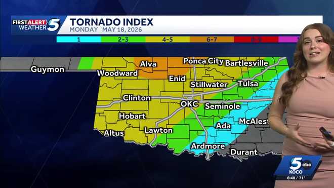 Oklahoma Storm Risk May 18, 2026