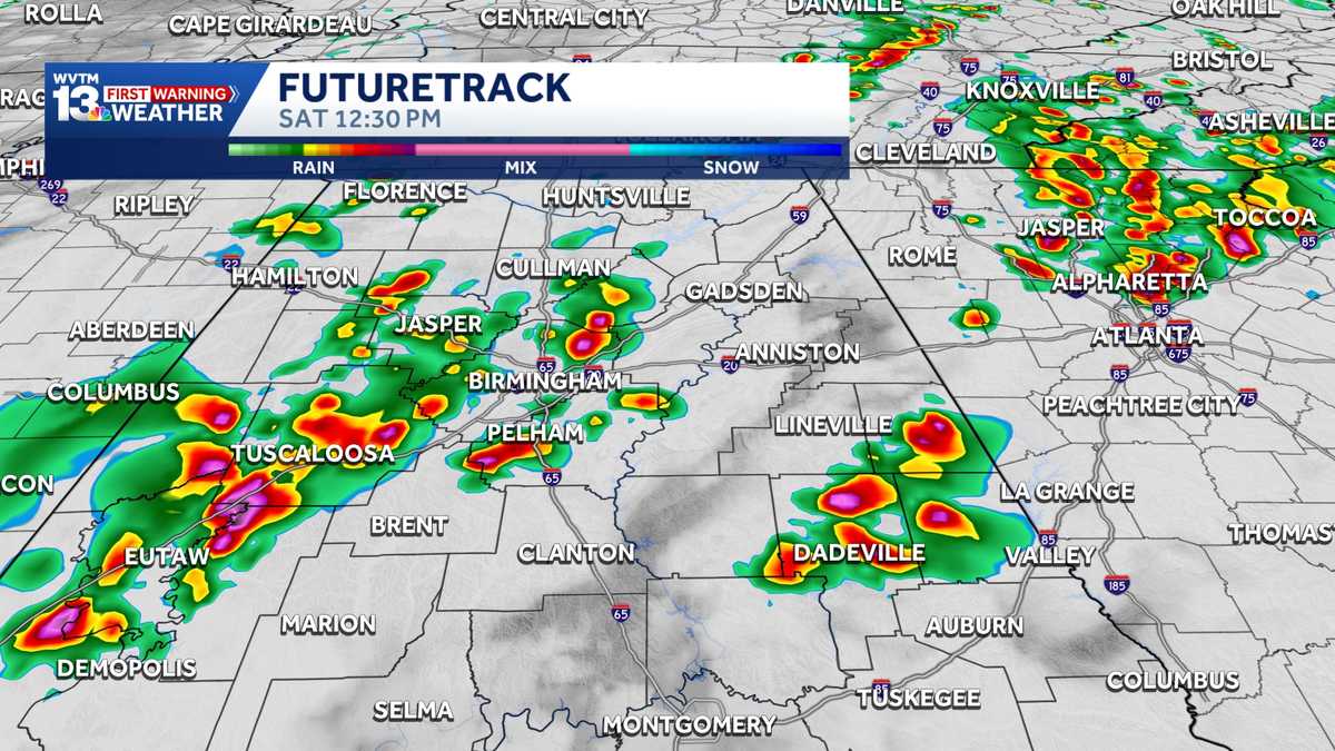 Alabama Forecast: Rain & Storms Through Memorial Day Weekend