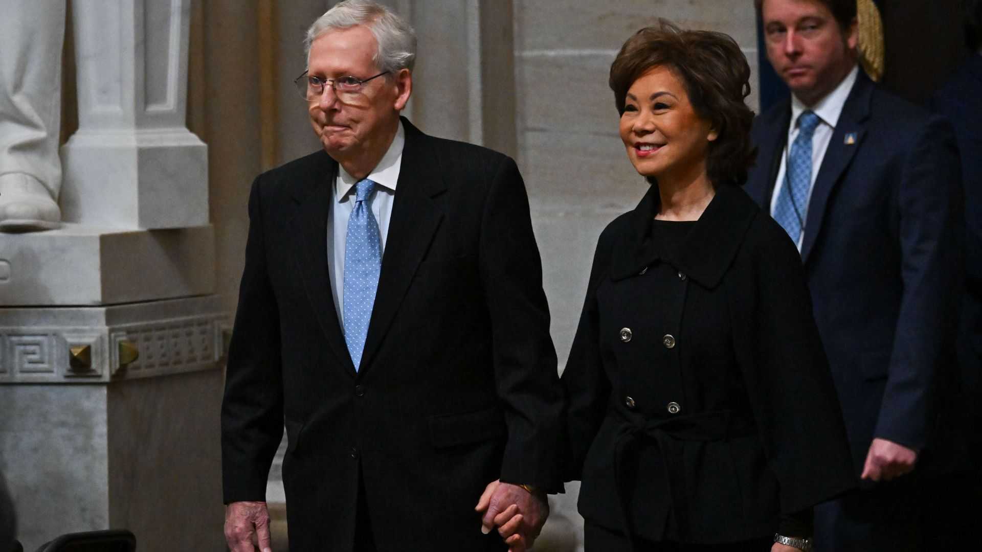 Elaine Chao releases statement amid husband Mitch McConnell's long hospital stay