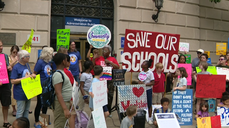 Pittsburgh Public Schools community members speak on school closure plan night before the vote
