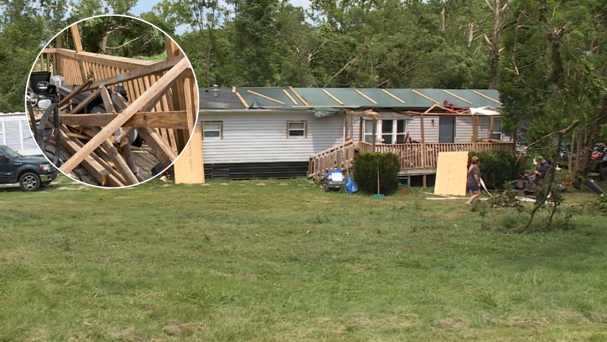 Grant, Gallatin counties clean up after severe storms damage homes, block roads