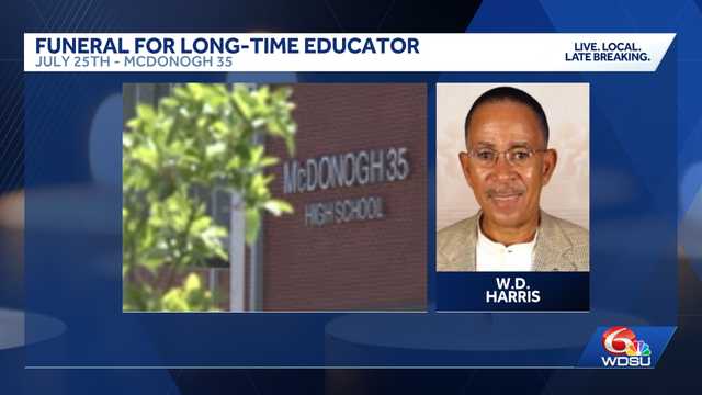 Funeral set for long-term New Orleans educator Mr. W.D. Harris