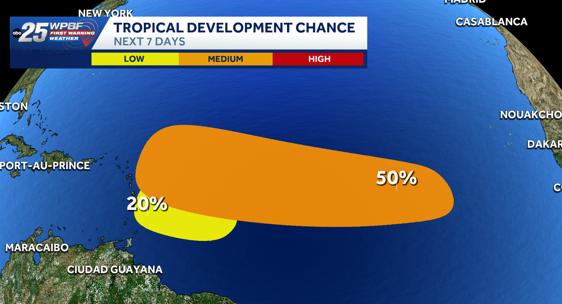 One tropical wave weakens as another could develop into a depression next week