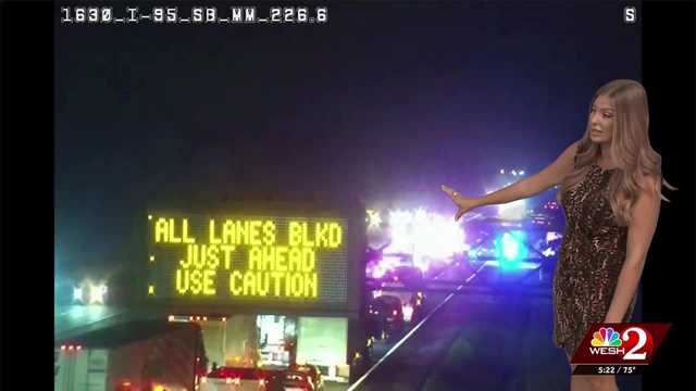 Major crash shuts down I-95 southbound at SR-46 in Brevard County