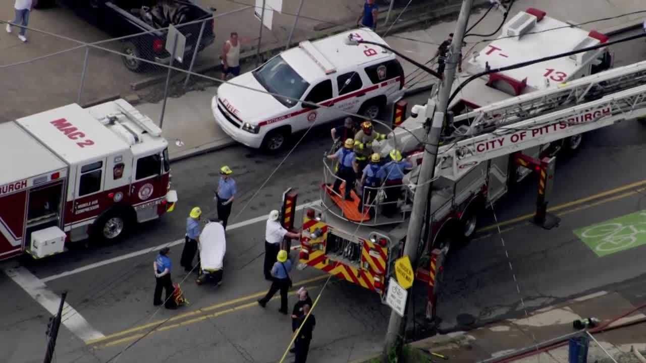 Man severely burned after contact with live power lines ignites house fire in Pittsburgh