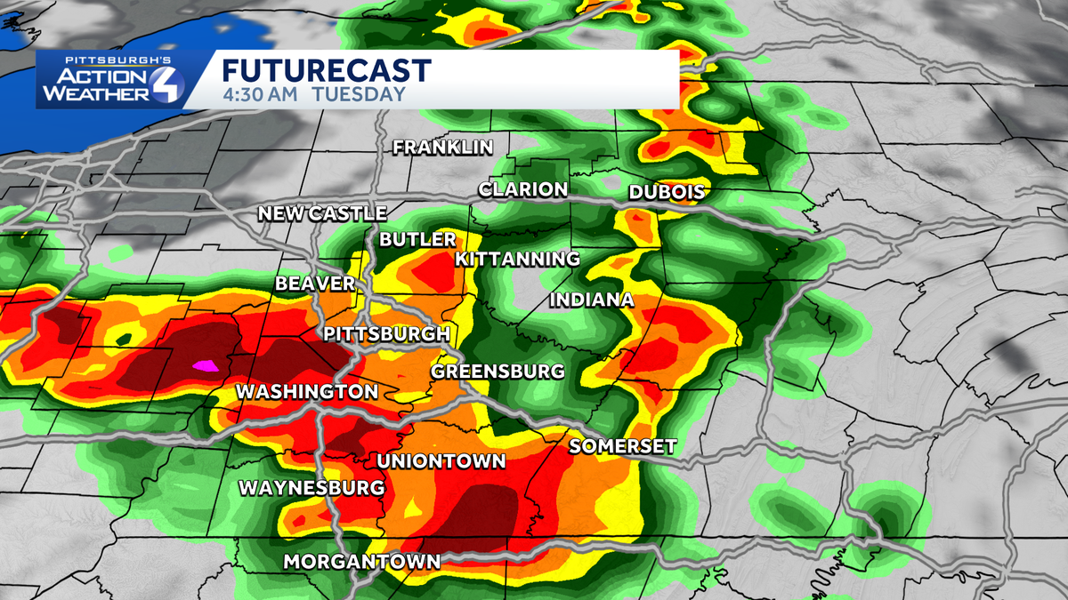 Western Pennsylvania faces strong storms and flash flooding overnight