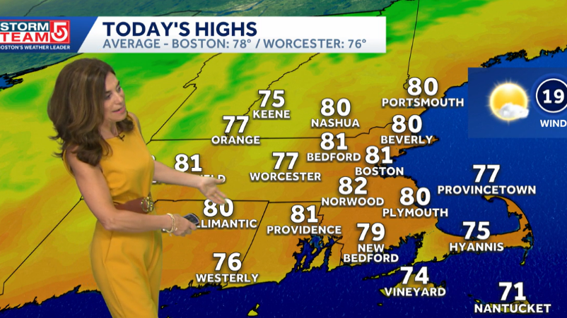  Breezy Friday, spot shower chance Sunday