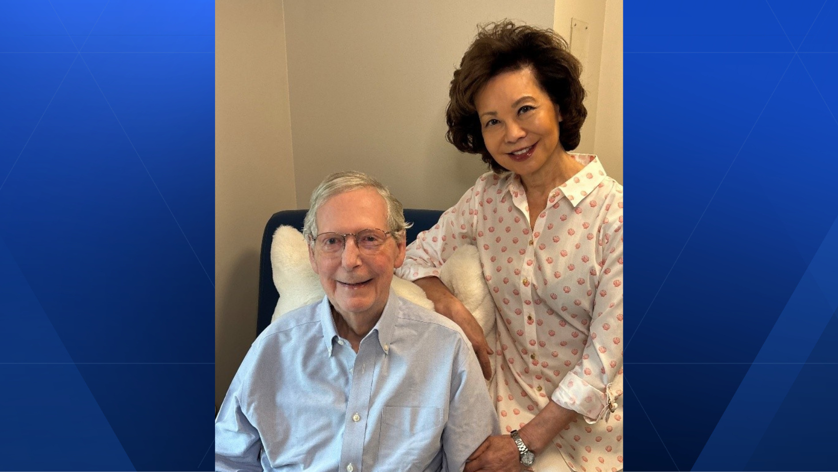 wlwt.com - Emily Sanderson - Mitch McConnell shares new photo, health update; says he won't attend Fancy Farm