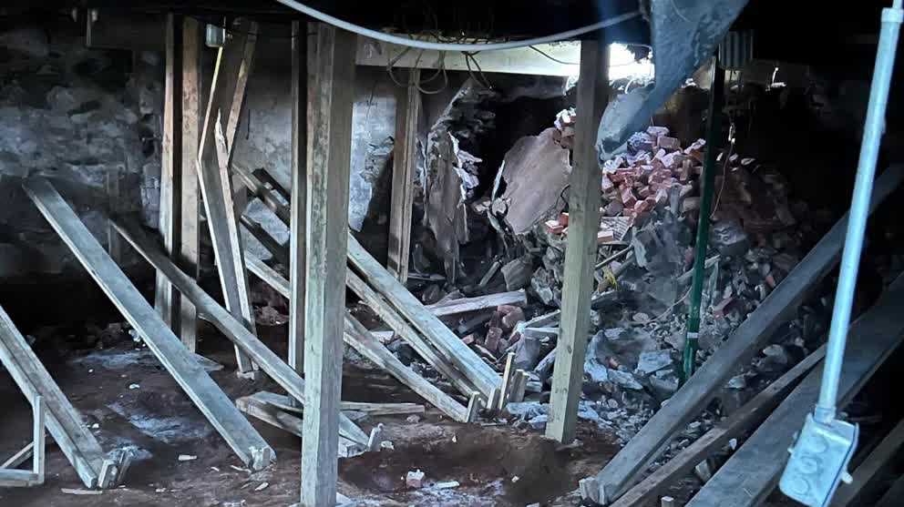 A home in Lancaster County, has been condemned due to extreme structural damage