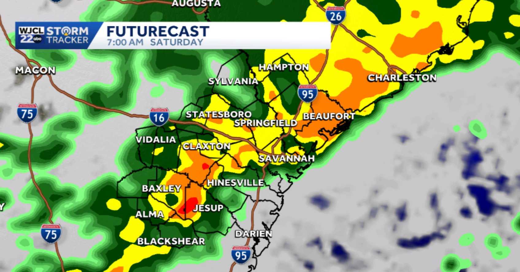 Rain likely on Saturday for Southeast Georgia and the Lowcountry - WJCL