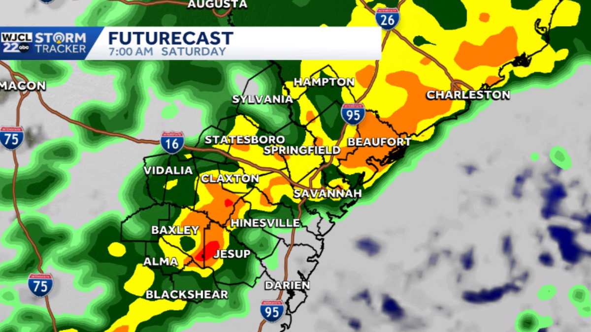 Rain likely on Saturday for Southeast Georgia and the Lowcountry - WJCL