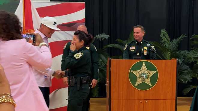 vanilla ice crashes deputy’s 30-year celebration in the best way