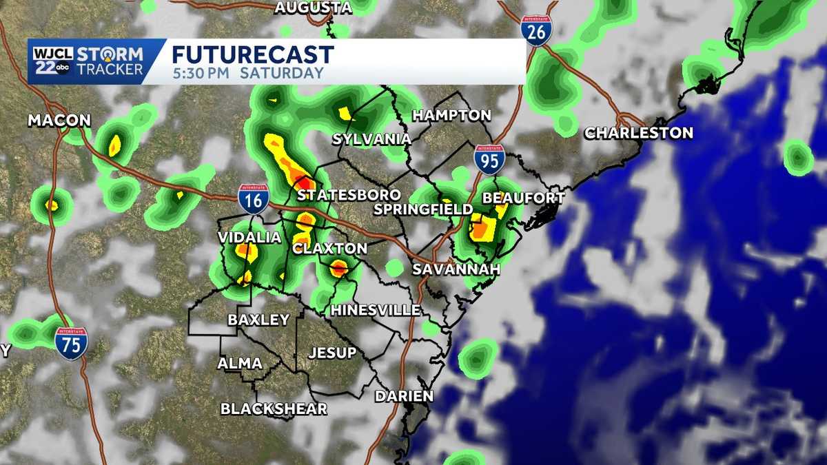 Not a washout, but you may need an umbrella at times this weekend in Coastal Georgia, Lowcountry