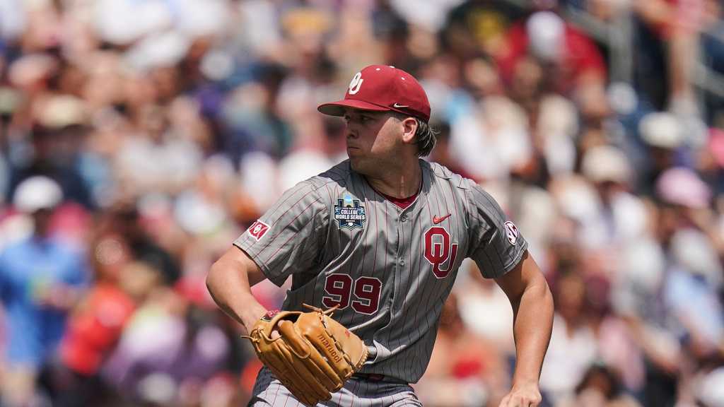 Cord Rager stymies Alabama and Sooners’ offense keeps rolling in 9-0 College World Series victory